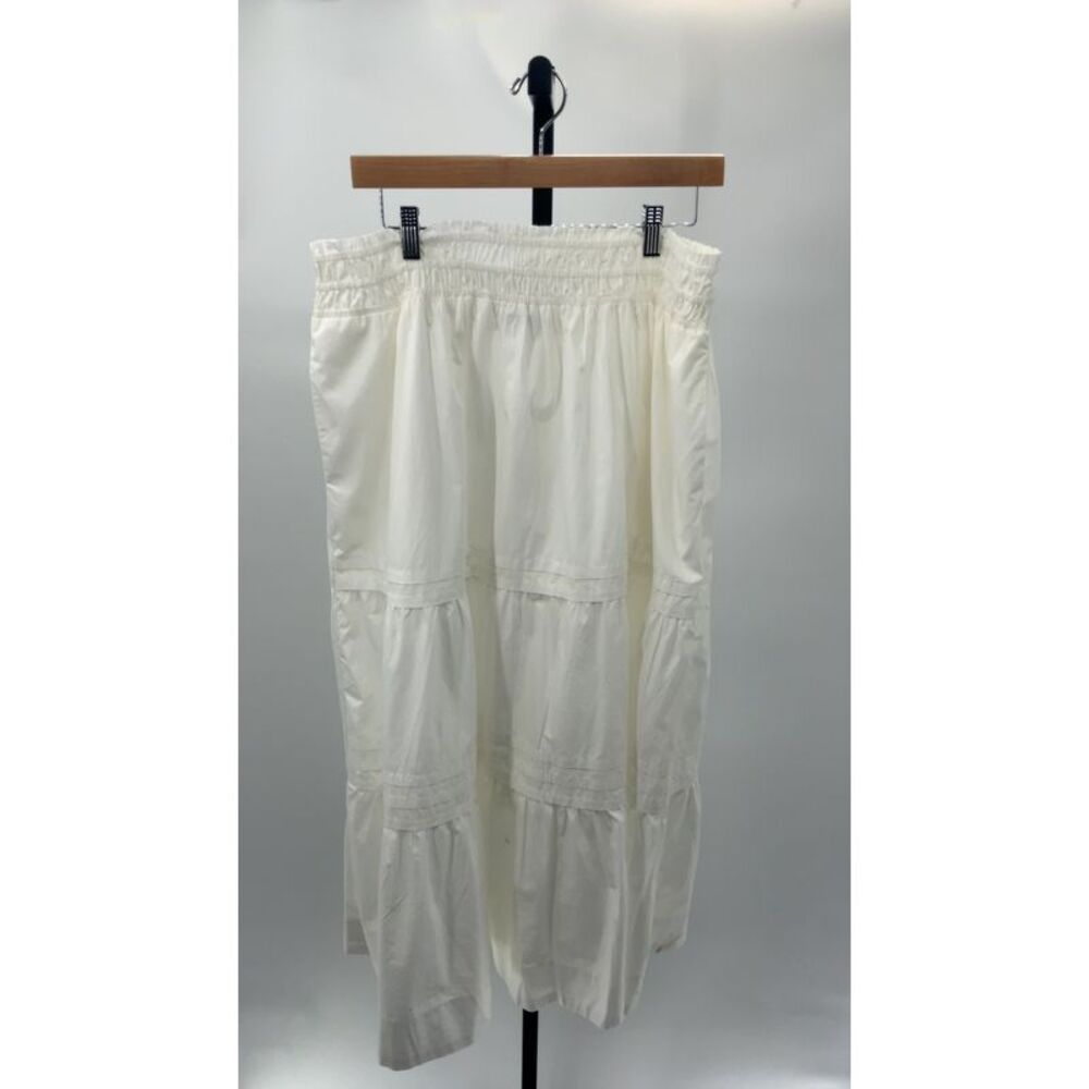 Quince White Midi Skirt